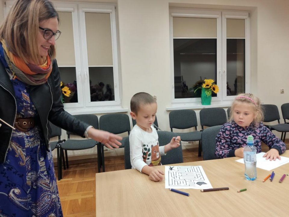 Raszkowska Biblioteka nocą