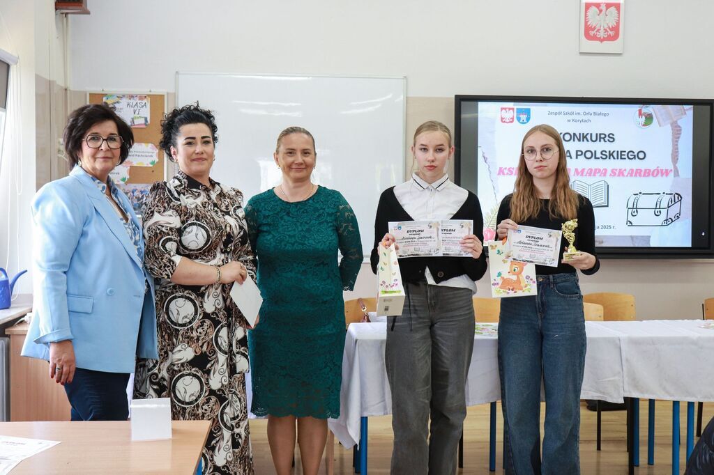 „Książkowa mapa skarbów” - Gminny Konkurs Języka Polskiego w Korytach