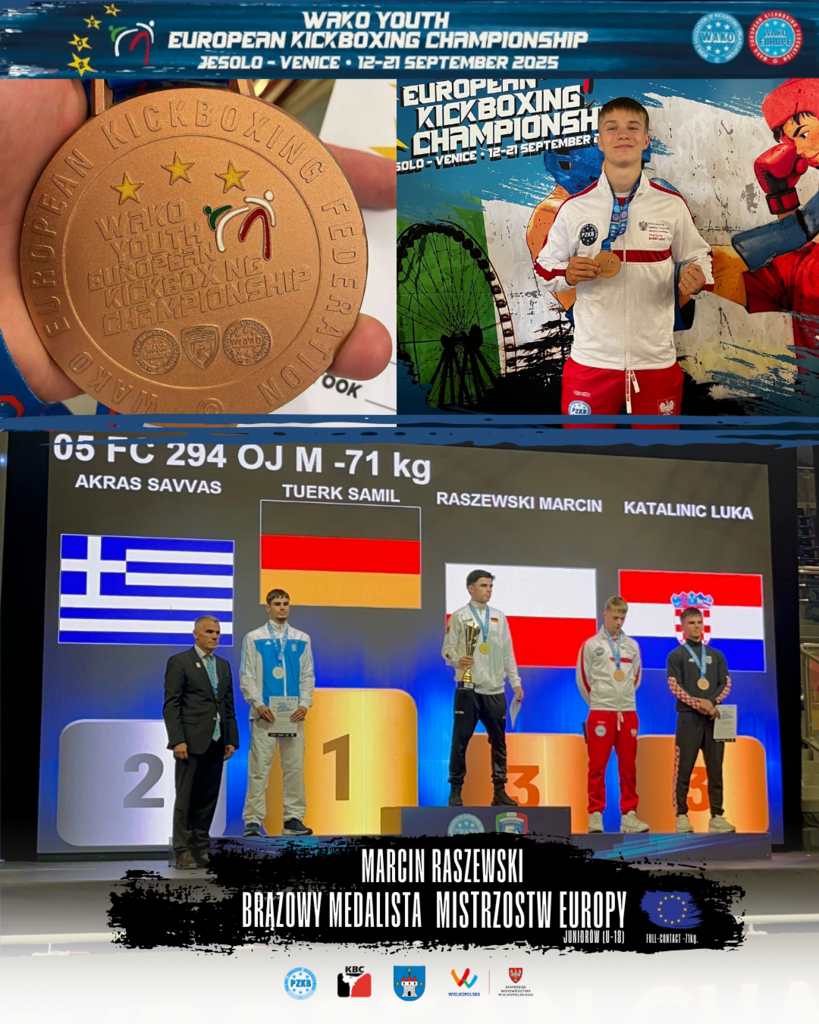 Trzy medale ME dla zawodników z raszkowskiego klubu