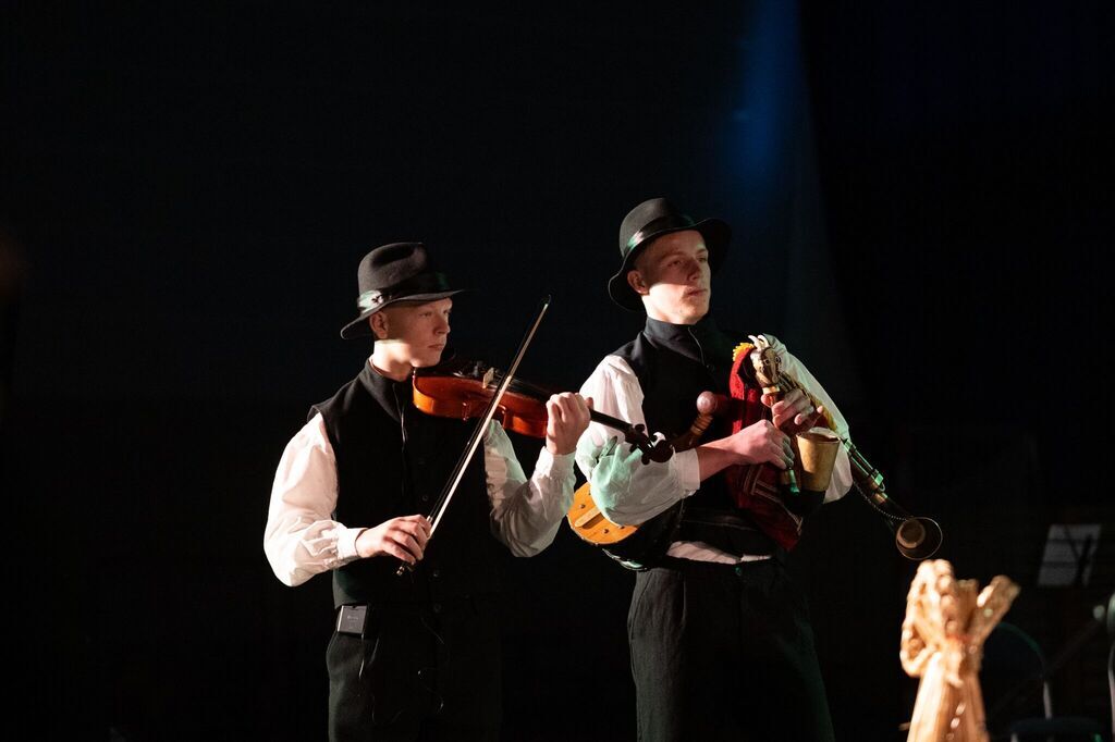 Dziecięca kapela dudziarska na koncercie „Tradycja łączy”