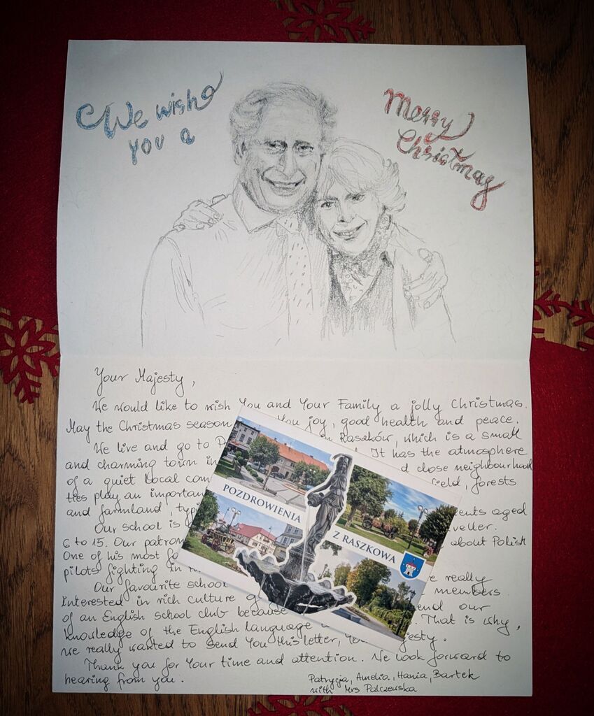 Królewska odpowiedź dla uczniów z SP Raszków