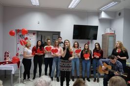 Walentynki 2019 w Senior-Wigor z młodzieżą z Zespołu Szkół