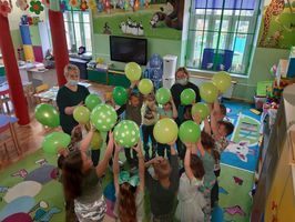 „Międzynarodowy Dzień Ziemi” w oddziale przedszkolnym w PSP Olszany