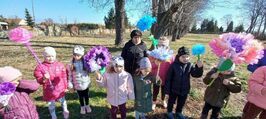 Przedszkolaki z Olszan świętowały pierwszy dzień wiosny