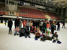 Uczniowie ze Stanowic na lodowisku w Świdnicy