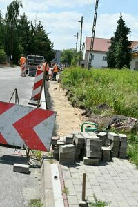 Budowa chodnika w Stanowicach