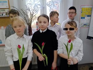 W Publicznej Szkole Podstawowej w Olszanach 8 marca br. świętowano Międzynarodowy Dzień Kobiet.  