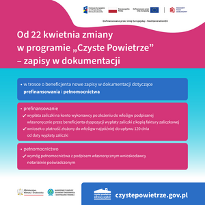 Zmiany w programie „Czyste powietrze”  