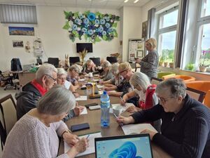 Zajęcia w klubie seniora (filia w Jaroszowie)