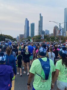 Przemysław Kubiak ze Strzegomia pobiegł w maratonie w Chicago
