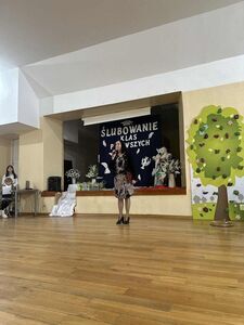 Pierwszaki z Jaroszowa już po uroczystym Pasowaniu 