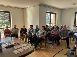 Wizyta strażaka w naszym Dziennym Domu Pomocy