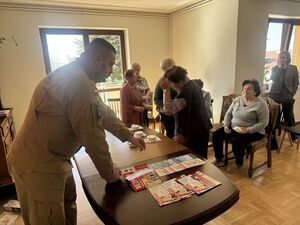 Wizyta strażaka w naszym Dziennym Domu Pomocy