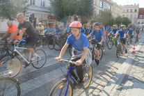  Happening Rowerowy organizowany w ramach Europejskiego Dnia Zrównoważonego Transportu.