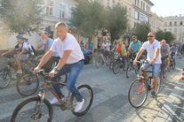  Happening Rowerowy organizowany w ramach Europejskiego Dnia Zrównoważonego Transportu.