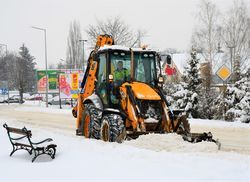 Odśnieżanie miasta.