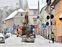 Odśnieżanie miasta.