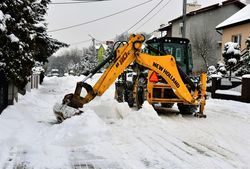 Odśnieżanie miasta.