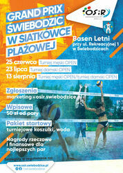 plakat Grand Prox Świebodzic w Siatkówce Plażowej