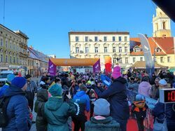 Uczestnicy Świebodzickiego Biegu Piątka&Dycha