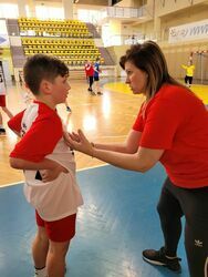 Uczestnicy Dolnośląskich Igrzysk Dzieci w Mini Piłce Ręcznej 