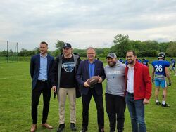 Drużyna  Footballu Amerykańskiego Panthers Wrocław w Świebodzicach