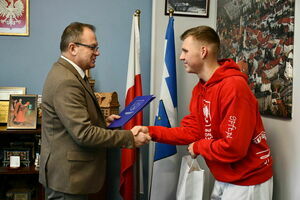 Utalentowani sportowcy z wizytą u Burmistrza