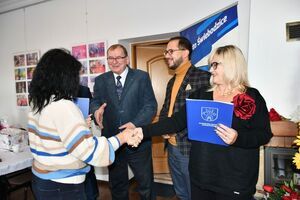 Wręczenie nagród laureatom konkursu pn. Najładniejsze okno, balkon, posesja