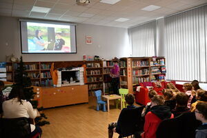 Czwarty dzien ferii z biblioteką