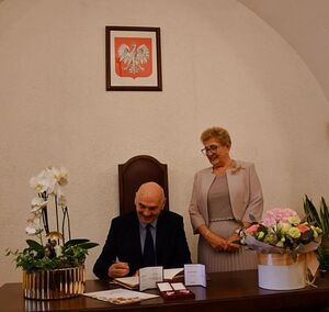 Państwo Krzysztofa i Roman Grzegorkowie obchodzili Złote Gody.
