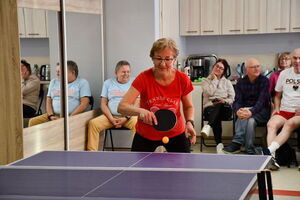 Turniej tenisa stołowego w Klubie Senior+