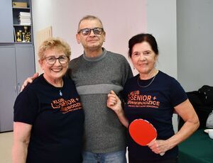 Turniej tenisa stołowego w Klubie Senior+