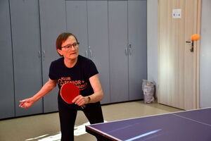 Turniej tenisa stołowego w Klubie Senior+