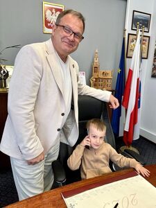 Jagódki z Przedszkola Nr 2 z wizytą u Burmistrza