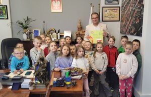 Jagódki z Przedszkola Nr 2 z wizytą u Burmistrza
