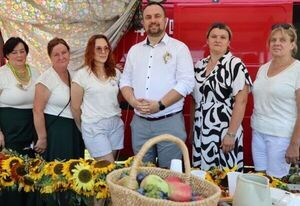 Gminne podium na dożynkach powiatowych