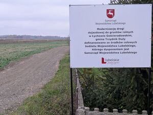 Modernizacja (przebudowa) drogi dojazdowej do gruntów rolnych w Łychowie Gościeradowskim, Gmina Trzydnik Duży