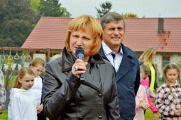 burmistrz Leszek Michalak i Jolanta Kumor