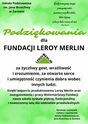 podziękowanie dla Fundacji Leroy Merlin