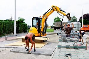 Budowa dróg na osiedlu domków jednorodzinnych