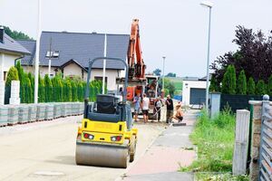 Budowa dróg na osiedlu domków jednorodzinnych