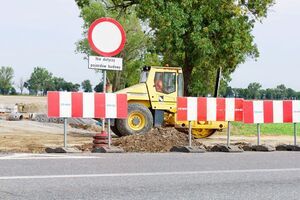 Budowa ronda w Mielęcinie