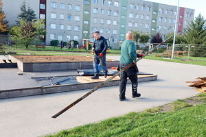 Remont skateparku w Żarowie