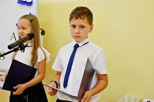 Pasowanie na ucznia w SP Mrowiny