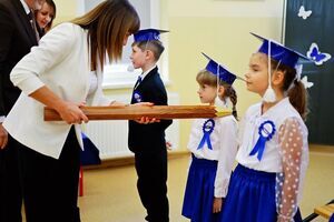 Pasowanie na ucznia w SP Mrowiny