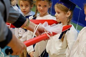 Pasowanie pierwszoklasistów w SP Imbramowice