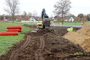 Trwają prace przy budowie ścieżki rowerowej Żarów-Wierzbna
