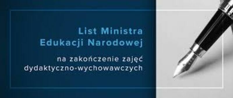 List Ministra Edukacji Narodowej