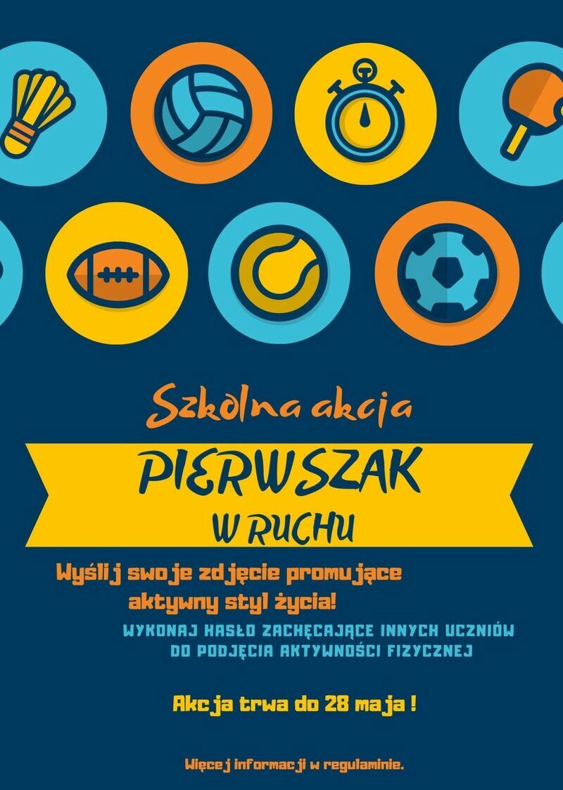 Szkolna akcja "Pierwszak w ruchu"