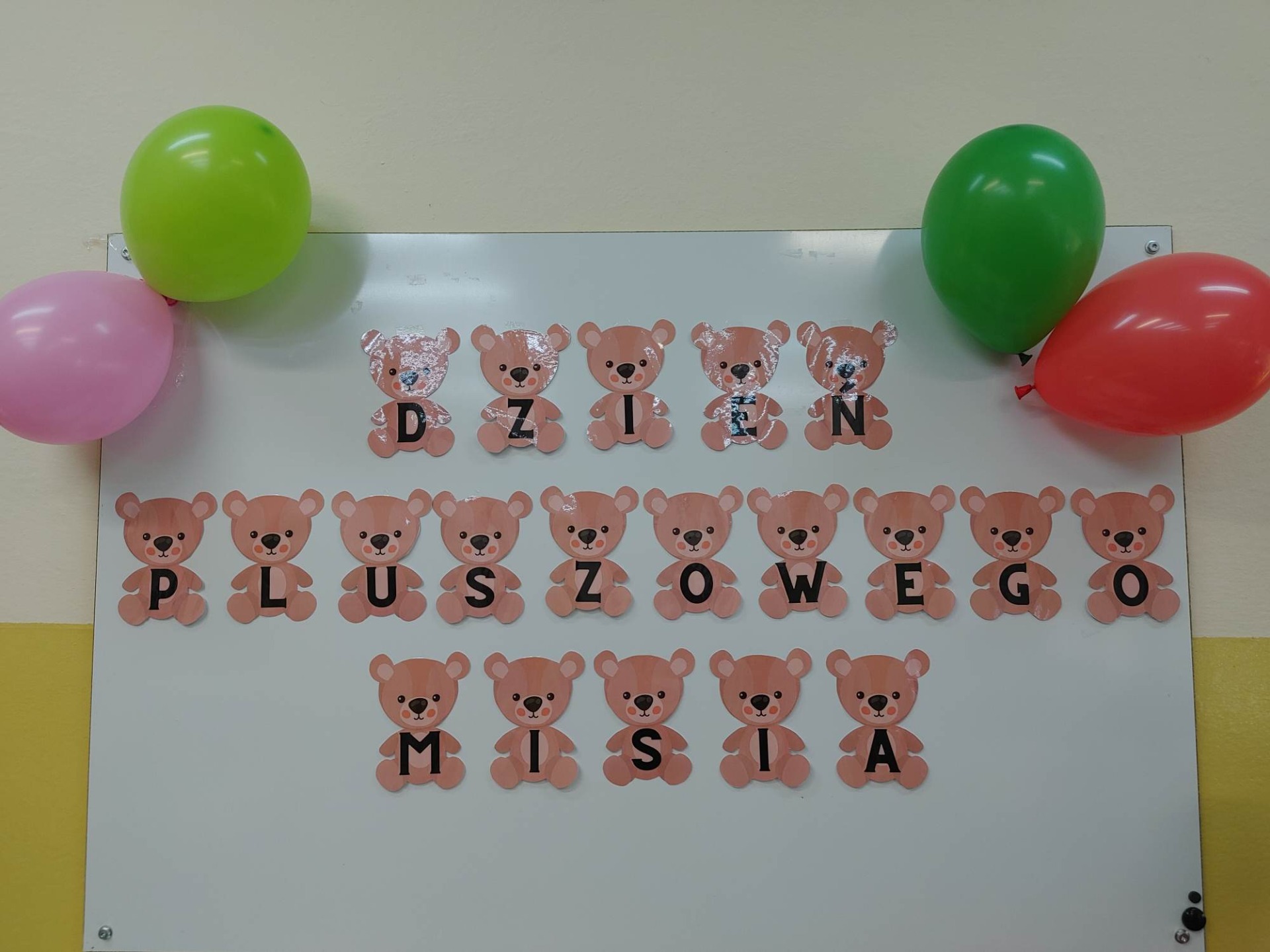 Dzień Pluszowego Misia w przedszkolu